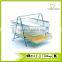 Silver 3 Tiers Metal Mesh Office Stacking Desk Tray