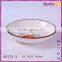 custom ceramic round home decoration dry fruit tray