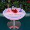 Modern Design Carly Salon and Party Used Shining Decorative LED Round Cocktail Table