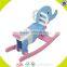 wholesale delicate wooden rocking horse lovely baby wooden cheap rocking horse W16D024