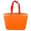 Promotional non woven shopping hand bags new design ultrasonic non woven tote shoulder beach bags
