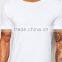 High Quality Guangzhou Custom Short Sleeve Crew Neck White Mens Cotton Elastane Breathable Fitness Skinny Fashion Plain T-Shirt