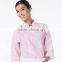 Kitchen Chef Cookware Restaurant Pink Color Long Sleeve Ladies Chef Coat