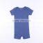 Hot sale short sleeve solid color cotton baby rompers infant clothes bodysuit
