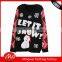 Unisex wool jacquard design ugly xxxxl christmas jumpers from OEM wholesaler