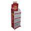 Iron steel easy moving wheeling display rack HS-ZS17