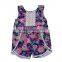 Unique design baby girl one shoulder bohemian boutique outfit kids fashion summer ruffle clothes set wholesale children clothing