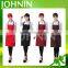 Multicolor customized logo unisex waterproof kitchen apron for adults