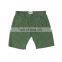 Dark Navy 80% Cotton 20% Linen shorts strap loop at waist shorts pants with two front thigh button pockets