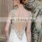 ED New Beaded Straps Deep V Back Mermaid Lace Fabric Wedding Dress