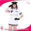 White Adult Police Cop Uniform Fancy Dress Costume Cosplay Wholesale Sexy Tube Policewoman Costumes