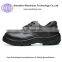 High quality black steel&leather steel toe safety shoes