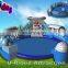 Customized Giant Water Park Slides For Sale Cheap Inflatable Water Park With Floating Obstacles