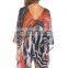 Candy color sheer chiffon blouson beachwear swimwear cover-up