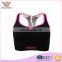 Anti-bacterial black durable spandex keep shape best sale fit girl sport bra