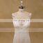 Modern beaded front short and long back wedding dress
