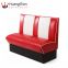 PU leather seating restaurant sofa booth dining furniture (HD641)