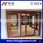 Wood Grain Color Aluminium Profile 3 Track Sliding Door with Screen