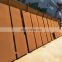Architecture Corten Steel Straight Wall Cladding Price m2