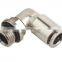 plastic corner connector 3/8 8mm metal pneumatic elbow fitting