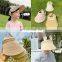 X1647/Summer newest design high quality kids sun-protective breathable hats with face shield