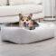 Rectangle Dog Bed Soft Velvet fabric Pet bed for Dogs & Cats with Non Slip Bottom