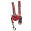 Fashion red grid dog leash and collar set Amazon hot selling