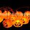 Hot selling pumpkin string light,warm white led fairy lights,Halloween decor