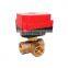 horizontal type CWX-60P 6nm 3/4" DN20 brass 3 way t port motorized ball valve
