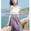 2015 New Arrvial Fashion High Waist Plaid Print Skirt OEM Wholesale China