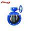 ductile cast iron 6 inch resilient seated double eccentric flanged butterfly price