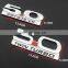New Car 3D Metal 5.0 Logo Sticker Emblem Badge Decals for Mercedes-Benz BMW Porsche Volkswagen Opel Audi Buick Ford Jeep
