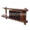 Decoration Modular Foldable Wooden Wine Rack Bottle Holder