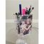 Clear Acrylic Pen Pencil Holder with Photo Frame Makeup Brush Holder