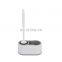 Bathroom wall mounted  silicone toilet brush holder  plastic material brush toilet silicon TPR toilet brush holder set