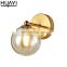 HUAYI High Quality Indoor Decoration LED Glass Industrial European Indoor Classic Wall Light Sconces