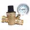 Cost effective DN15 1/2 inch 2 Way 12VDC  Brass Water RV Pressure Reducing Valve With Gauge