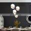 Modern creative ball chandelier pendant lamp ceiling light nordic acrylic droplight for dining bar bedside hanging lighting