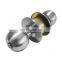 Home security entrance privacy Stainless Steel Satin Brass cylinder Tubular Round Knob lock