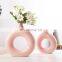 New Product Nordic Ins Creative Ceramic Circles Vase Hydroponics Vase For Wedding Table Decor Decorations For Home