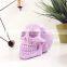 New halloween gift customized prinitng box custom dye color lavender sage oud soy palm wax scented skeleton skull candle