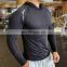 Wholesale Mens 100% Polyester Fabric Sport Designed Embossed Tshirts With Hoodie High Quality Tshirt Custom