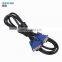 Guangzhou supplier custom vga cable 3+4 blue 15 20 50 meters male to male vga cable for PC Laptop TV projector