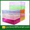 2016 factory supplies clear colorful pp shoe box