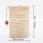 Amazon Explosion Cotton Linen Soap Bag Natural Plant Fiber Soap Foaming Bag Sisal Ramie Soap Storage Bag