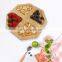 Home Collection Premium Bamboo Wood Square Shape Wedding Serving Tray Bowl Plate For Snack Cake Fruit Nuts