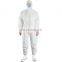 Individual Pack Microporous Protective Coverall With Hood Elastic Wrists, Ankles and Waist, Single Zipper