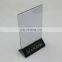 Triangle Table Top A3 A4 A5 A6 Insert Plastic Acrylic Sign Holder for Restaurant