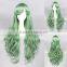 wholesale 80CM long green Lolita wave women fashion synthetic hair party wig