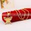 2016 new Stainless steel Rose Gold butterfly shape pendant necklace